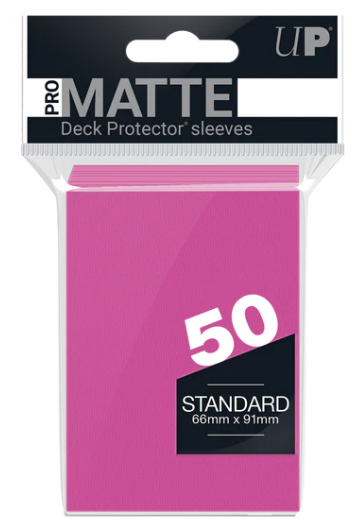 Ultra Pro Sleeves: Pro-Matte Bright Pink 84147